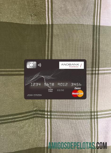 Andorra Andbank Bank Master Card Photolook Frente baixar para verificação